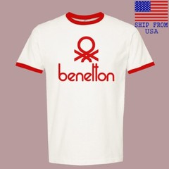 Benetton Racing Men’s Ringer Red Size S-3XL