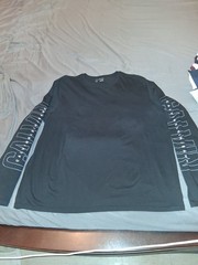 Calvin Klein Jeans Men’s Black XL Long Sleeve Crew Neck Logo Graphic T-Shirt