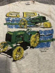 VTG Single Stitch John Deere GP General Purpose Antique Tractor T Shirt Large L