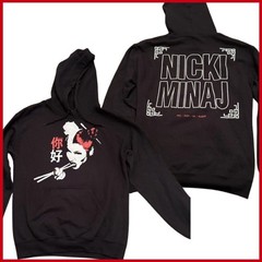 Nicki Minaj Ni Hao Hoodie Black Original Barbz Chun Li Reprint Gildan