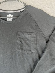 Dickies Temp-iQ Long Sleeve Shirt Black Mens Medium Performance Pocket Tee