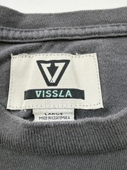 Vissla Shirt Mens Large Gray Surf Co Sun Graphic Pocket Tee Offshore Pleasures