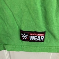 WWE Wrestling Authentic Respect Lime Green Never Give Up Graphic T-Shirt Sz Med