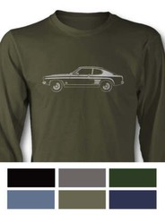 Ford Capri MK I Coupe T-Shirt – Long Sleeves – Side View