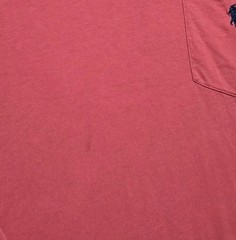 Polo Ralph Lauren Pocket Long Sleeve T-Shirt Nantucket Red Mens M Blue Pony