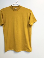 Vintage 70s Jockey Life Sun T Shirt Mustard Yellow Tee Mens XL Made in USA