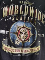 U.S. Air Force World Wide Service T-shirt – 7.62 Large – Combat Proven Overseas