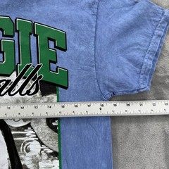 The Notorious BIG Biggie Smalls Mineral Wash Blue Graphic T-Shirt Mens Medium
