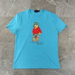 Polo Ralph Lauren Bear Graphic Tee Mens Small Short Sleeve Blue Classic Fit