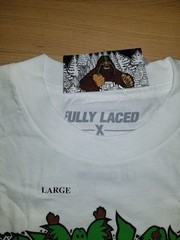 BIGFOOT ONE x FULLY LACED t-shirt white Large new w/tag FREE SHIPPING