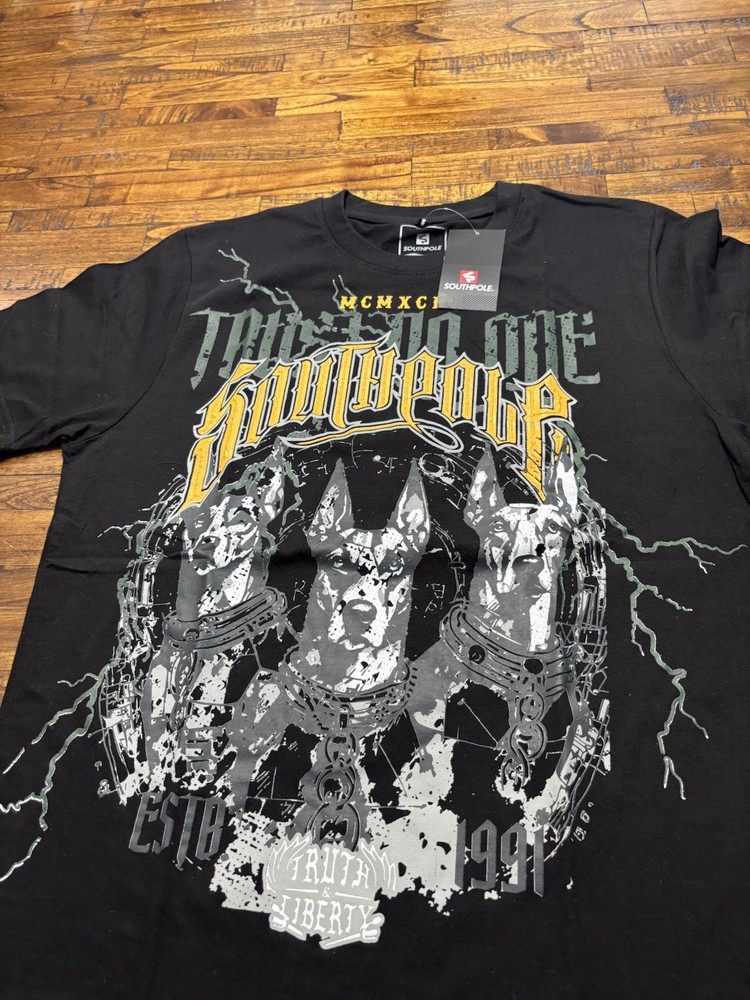 southpole Doberman T Shirt Size Large