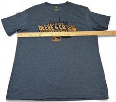 John Deere Mens T Shirt Deere Co Vintage Tractor Graphic Heather Navy Gray XL