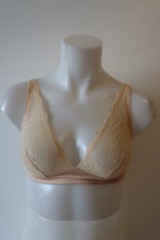 Womens Cosabella Nude Wireless Lace Adjustable Bra S *