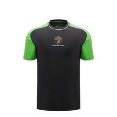 Lamborghini Men’s Sportswear Shield T-Shirt Black/Green