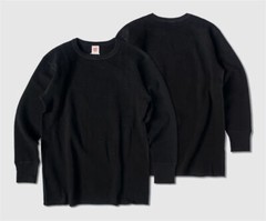 Non Stock Fall Winter Long Sleeve Basic Shirt Waffle Thermal Shirt Heavyweight
