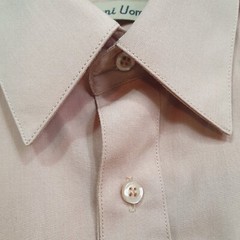 Giovanni Uomo Mens Shirt Button Up peach Sze M Long Sleeve Collared official