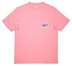 NWT Vineyard Vines Men SS Whale Pocket Crew T-Shirt Tee “FAN PALM WHALE FILL”