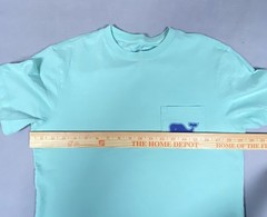 Vineyard Vines Shirt Mens XS Mint Green Whale Pocket Graphic Tee Preppy