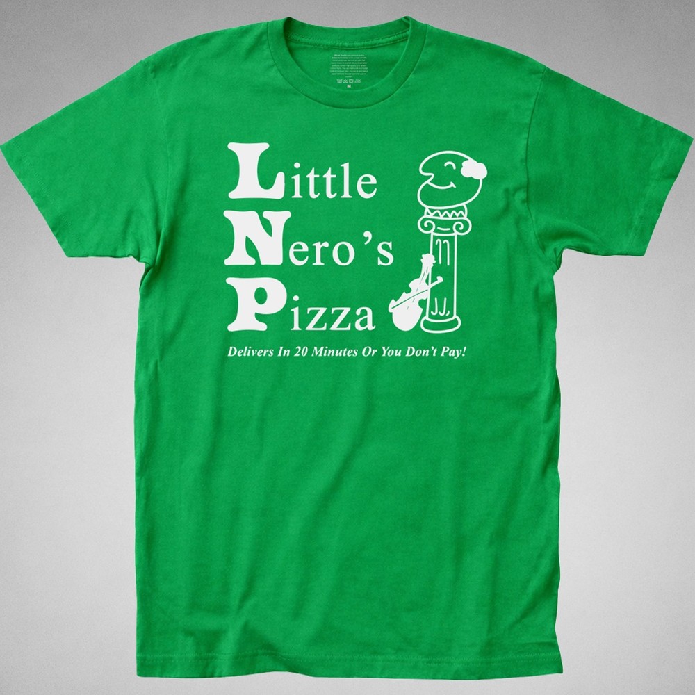 Home Alone Little Nero’s Pizza T Shirt christmas kevin marv harry funny 90s