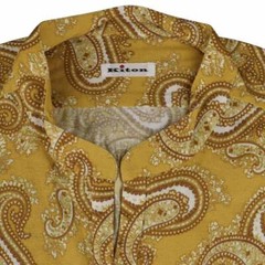 NEW KITON MULTICOLOR COTTON COREAN SHIRT US 16 – EU 41 MUL