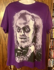 Beetlejuice Graphic Tee Shirt Purple Tim Burton 2XL Official Licensed T-Shirt