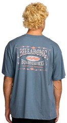 Billabong Double Spread OG SS T-Shirt – Steel Blue – New