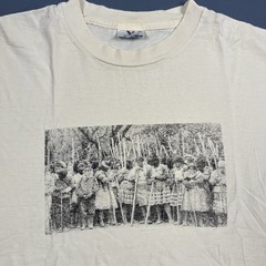 Vintage La Jornada Newspaper 17th Anniversary Tshirt 2001 Large Yellow Dbl Sided