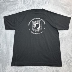 Vintage POW The Wall Shirt Men XL Black Reasons Not To Forget Veterans MIA