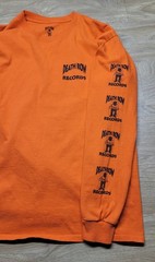 Death Row Records Graphic Tee Long Sleeve Mens L West Coast Rap in Prison Orange