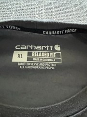 Carhartt Force Work Shirt XL Relaxed Fit Gray Chest Pocket Crewneck Mens