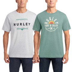 Hurley Men’s Graphic Tee, 1 or 2-Pack