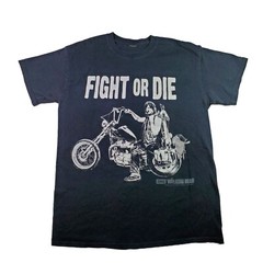 The Walking Dead Fight Or Die T Shirt Men’s Sz Medium Daryl Dixon Motorcycle