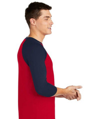 3 Packs Men’s 3/4 Sleeve Crew Neck Raglan Jersey Baseball Tee Shirts Size Small