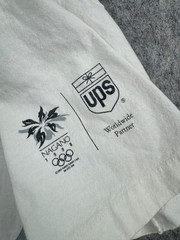 Nagano Olympics T Shirt 1998 Mens Sz M White Short Sleeve UPS Sponsored