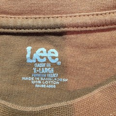 Lee Shirt Mens XL Brown Long Sleeve Pocket Tagless Premium Select Jersey Tee