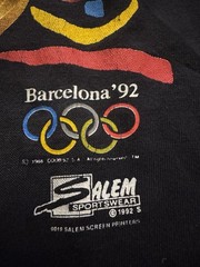 Vintage 1992 USA Basketball Dream Team Salem Sportswear Shirt L Made USA
