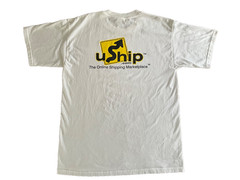Vintage 2005 uShip eBay Live! San Jose Promo T-Shirt Large Gildan White Tech Tee
