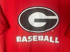 Nike University Of Georgia Bulldogs Baseball Men’s T Shirt Red Size XL