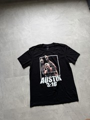Stone Cold Steve Austin 3:16 WWE Graphic Black Tee Shirt