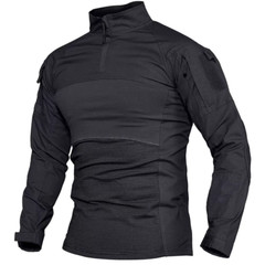 Mens Outdoor Long Sleeve Shirt 1/4 Zip Hiking Fishing Sweatshirt