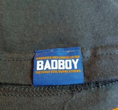 Bad Boy Athletic Dept T-Shirt Mens XL Short Sleeve Blue Cotton Crew Neck Logo