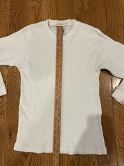 Vintage Pro Club Heavyweight Thermal Shirt Mens Small White Long Sleeve Cotton