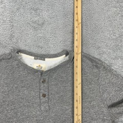 Marine Layer Henley Shirt Mens Large Gray Long Sleeve Viscose Blend Knit