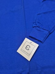 VTG J.J. Cochran Shirt Mens XL Blue Turtleneck Long Sleeve 100% Cotton Made USA