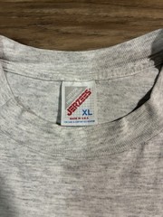 Vintage Jerzees T Shirt Pocket Tee Blank Mens Large Grey L Heathered 90s