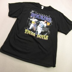 Brisco Brands Shirt Mens XL Short Sleeve Crew Neck Rockies Tovar Doyle MLB