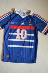 Vintage 1998 France Home World Cup Final Jersey Zidane #10