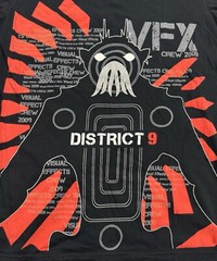 District 9 Movie Shirt Mens Medium Rare VFX Crew Tee 2009 Image Engine Y2K Black