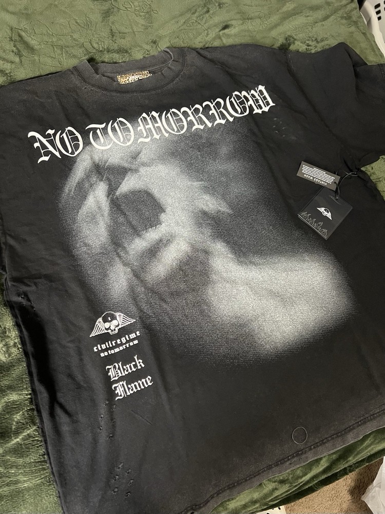 No Tomorrow x Civil Regime – Pain FMR Ripped Oversized Vintage – Size 3xl – NWT