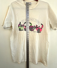 B KLIBAN cat shirt Feline Fitness Crazy Shirts Hawaii sz L single stitch RARE